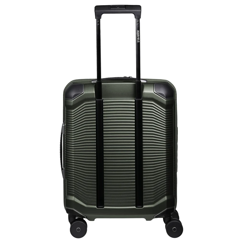 Travelite Millennium - 4-Rollen-Kabinentrolley mit Vortasche S 55 cm (pine green)