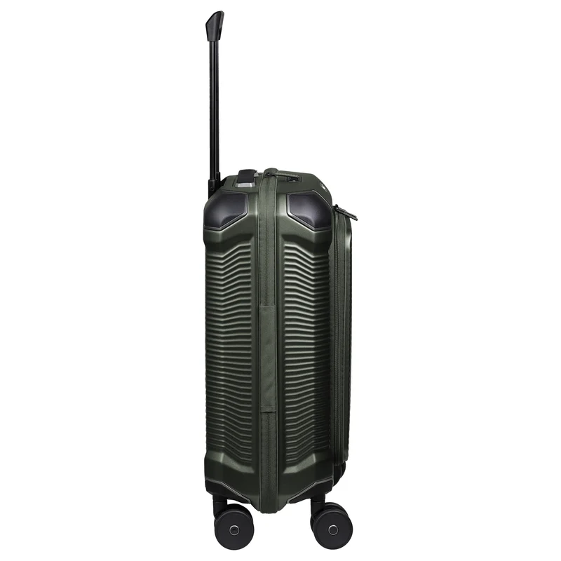 Travelite Millennium - 4-Rollen-Kabinentrolley mit Vortasche S 55 cm (pine green)