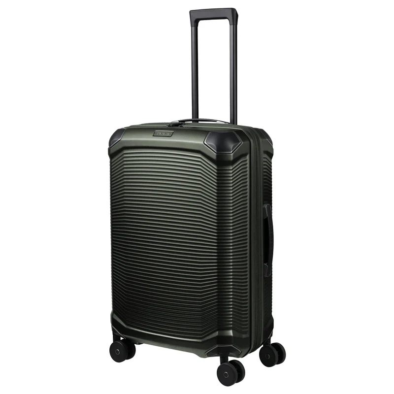 Travelite Millennium - 4-Rollen-Trolley M 67 cm erw. (pine green)