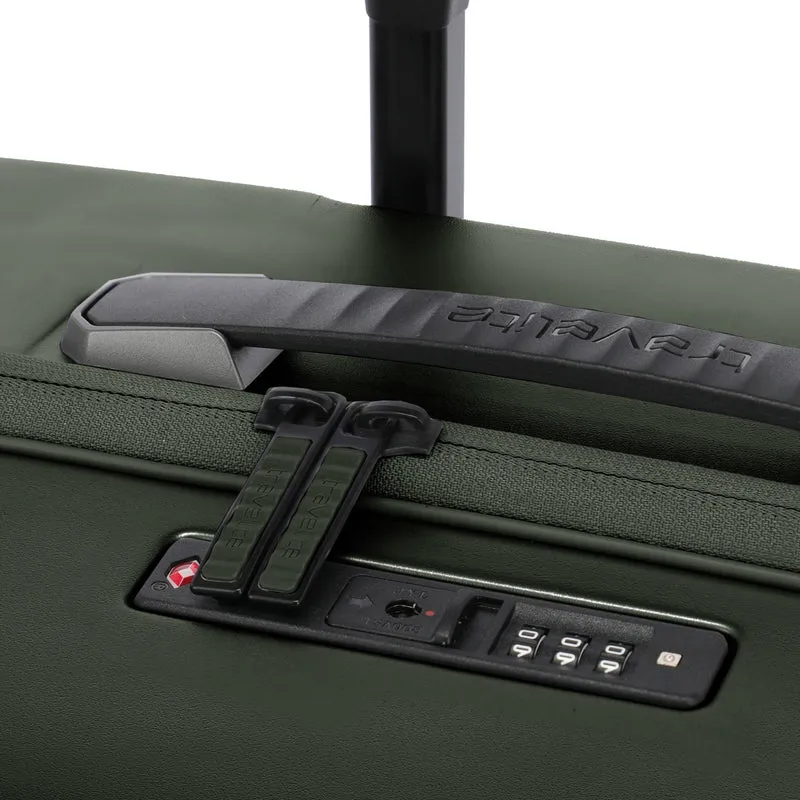 Travelite Millennium - 4-Rollen-Trolley M 67 cm erw. (pine green)