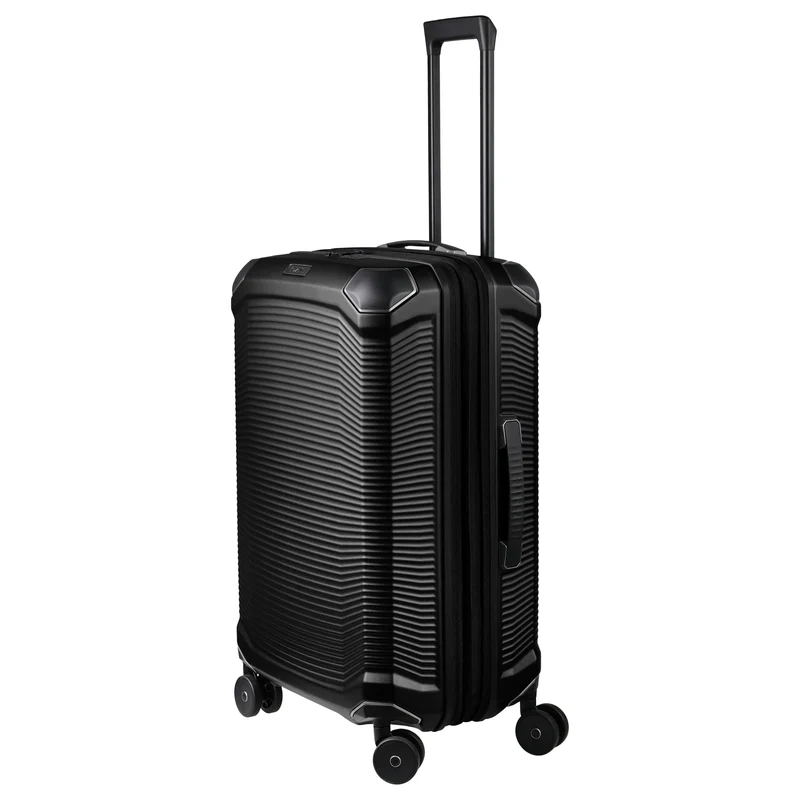Travelite Millennium - 4-Rollen-Trolley M 67 cm erw. (black)
