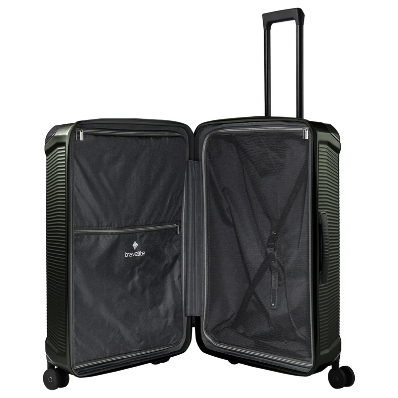 Travelite Millennium - 4-Rollen-Trolley L 76 cm (pine green)