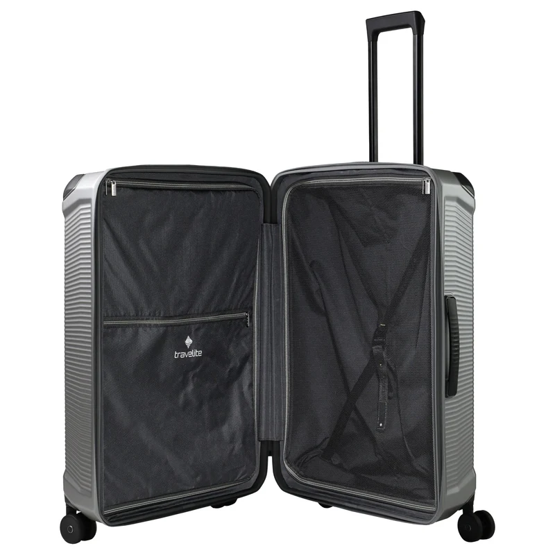 Travelite Millennium - 4-Rollen-Trolley L 76 cm (silver)