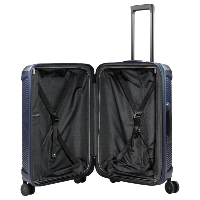 Travelite Millennium - 4-Rollen-Trolley M 67 cm erw. (navy)