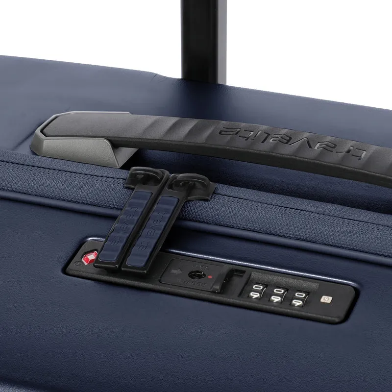 Travelite Millennium - 4-Rollen-Trolley M 67 cm erw. (navy)
