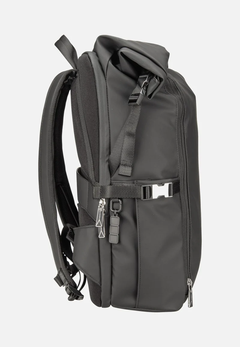 Glam-Go Laptop 15.6" Rolltop B Black - Rucksack