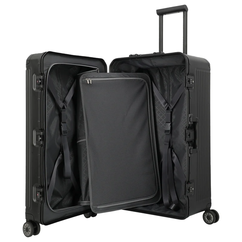 Travelite Next Trunk - 4-Rollen-Trolley 76 cm (schwarz)