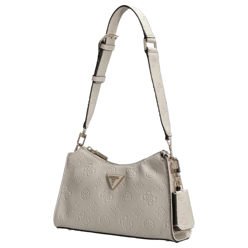 Guess Cresidia II Top Zip - Schultertasche 27 cm (bone logo)