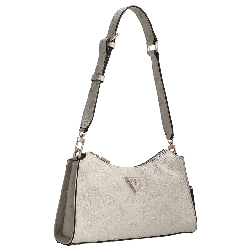 Guess Cresidia II Top Zip - Schultertasche 27 cm (bone logo)
