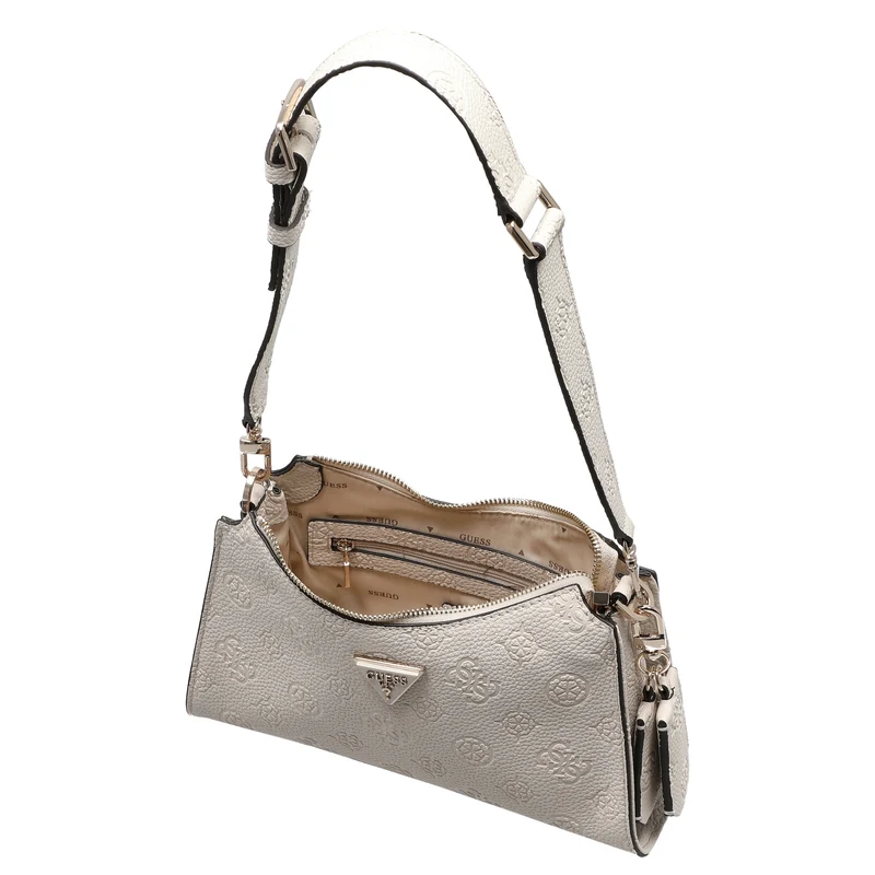 Guess Cresidia II Top Zip - Schultertasche 27 cm (bone logo)
