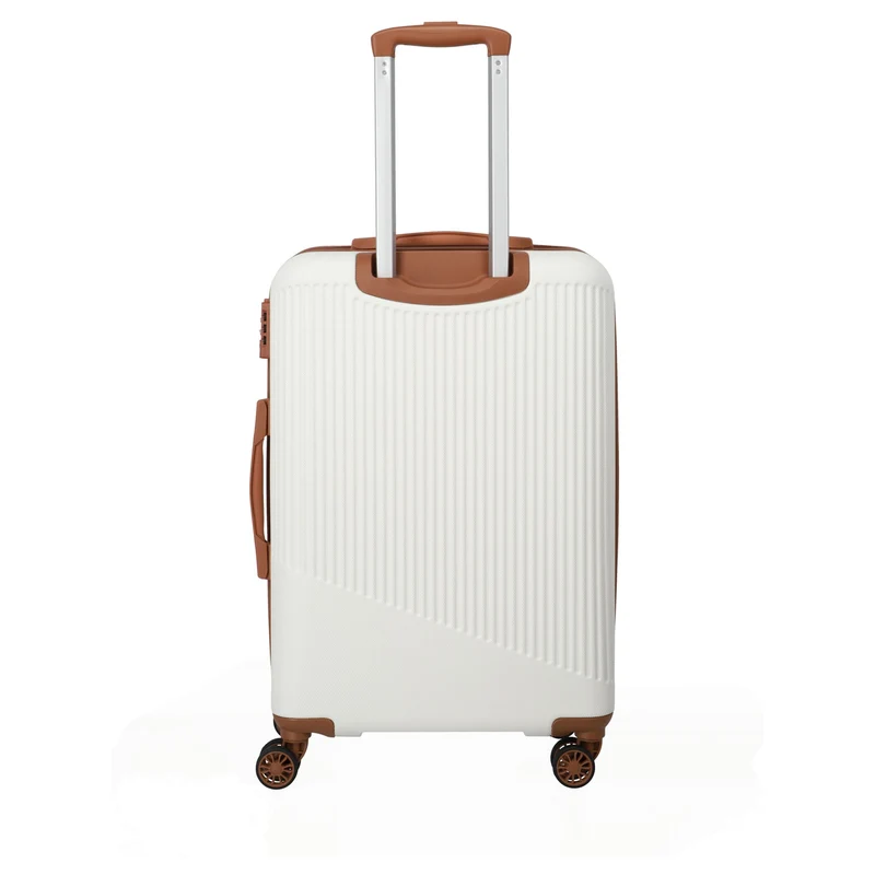 Travelite Bali - 4-Rollen-Trolley M 67 cm (weiß/cognac)