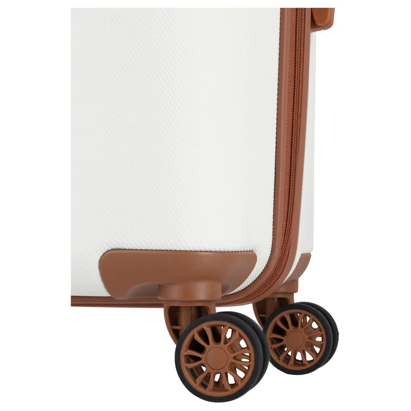 Travelite Bali - 4-Rollen-Trolley M 67 cm (weiß/cognac)