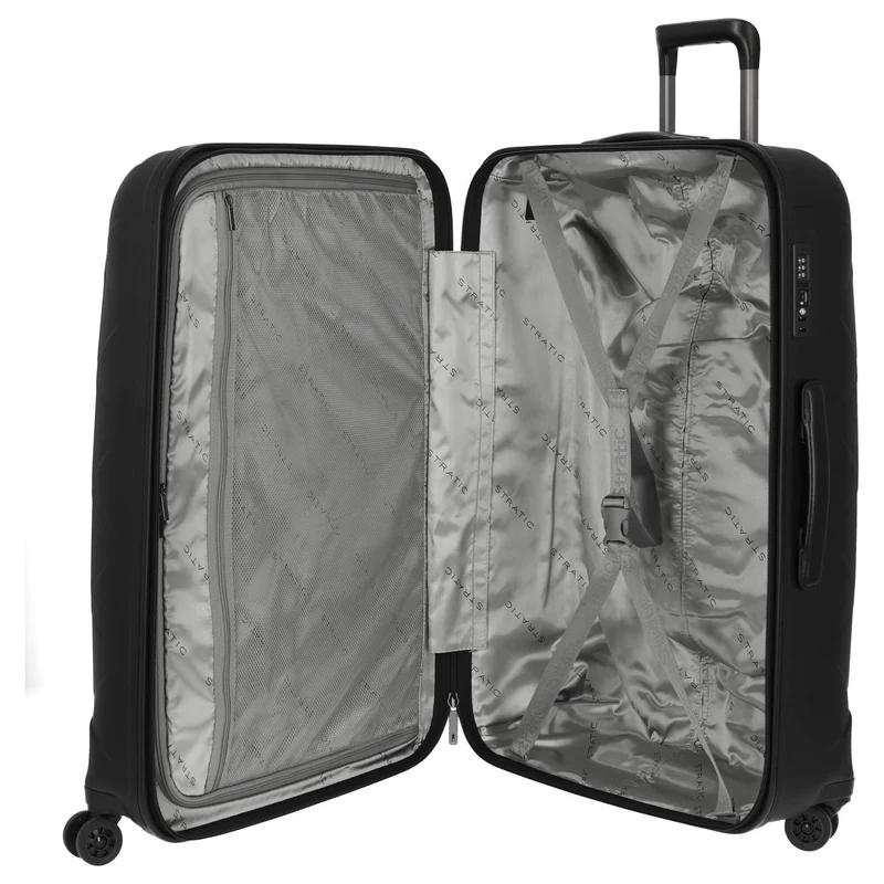 Stratic Leather and More - 4-Rollen-Trolley 76 cm L (matt black)