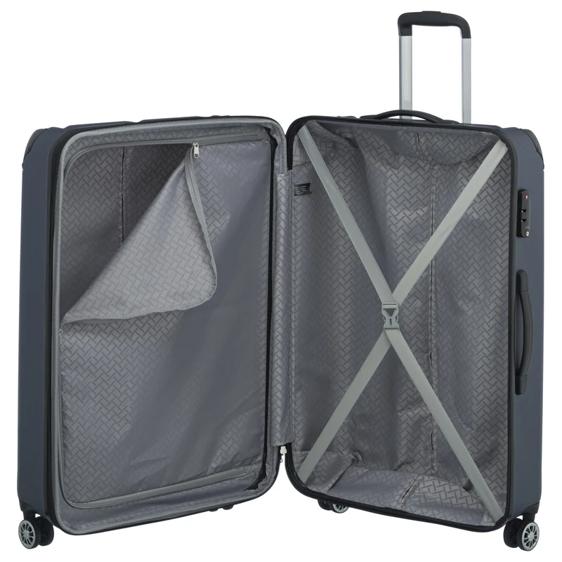 Travelite City - 4-Rollen-Trolley erw. L 77 cm (marine)