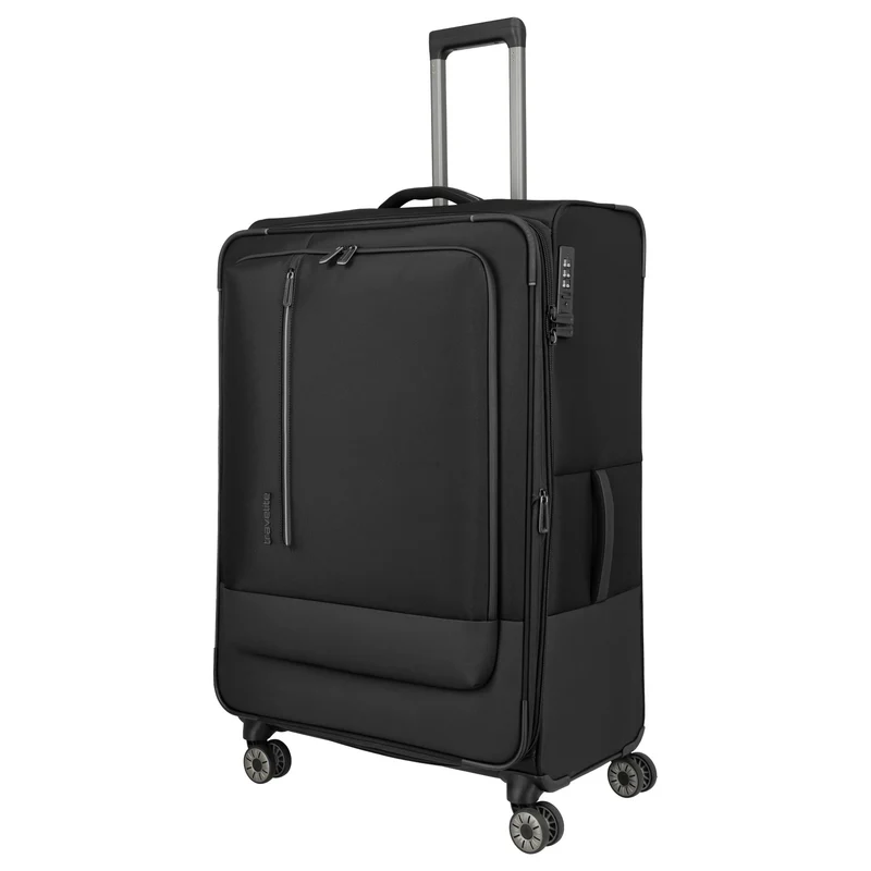 Travelite Crosslite - 4-Rollen-Trolley XL 81 cm erw. (schwarz)