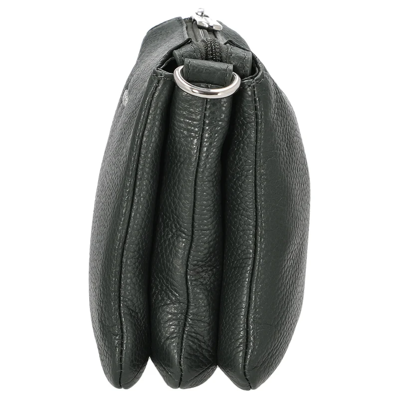 Mandarina Duck Mellow Leather Pochette - Umhängetasche 23 cm (pine green)