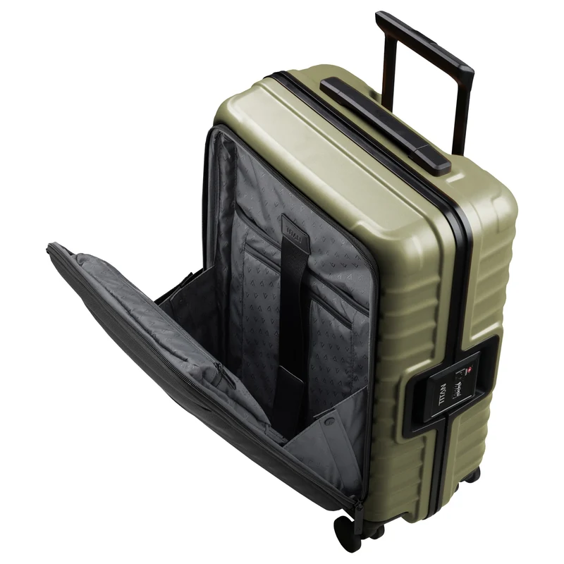 TITAN OVERSEAS - 4-Rollen-Kabinentrolley S 55/23cm mit Vortasche (forest green, 55/23 cm)