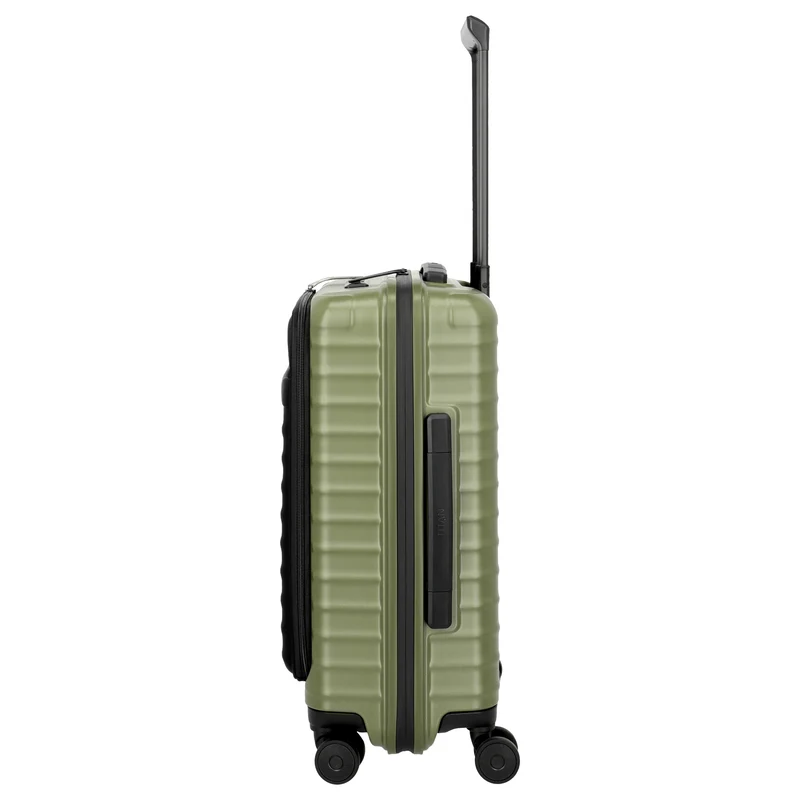 TITAN UPGRADE - 4-Rollen-Kabinentrolley S 55/23 cm mit Vortasche (forest green)