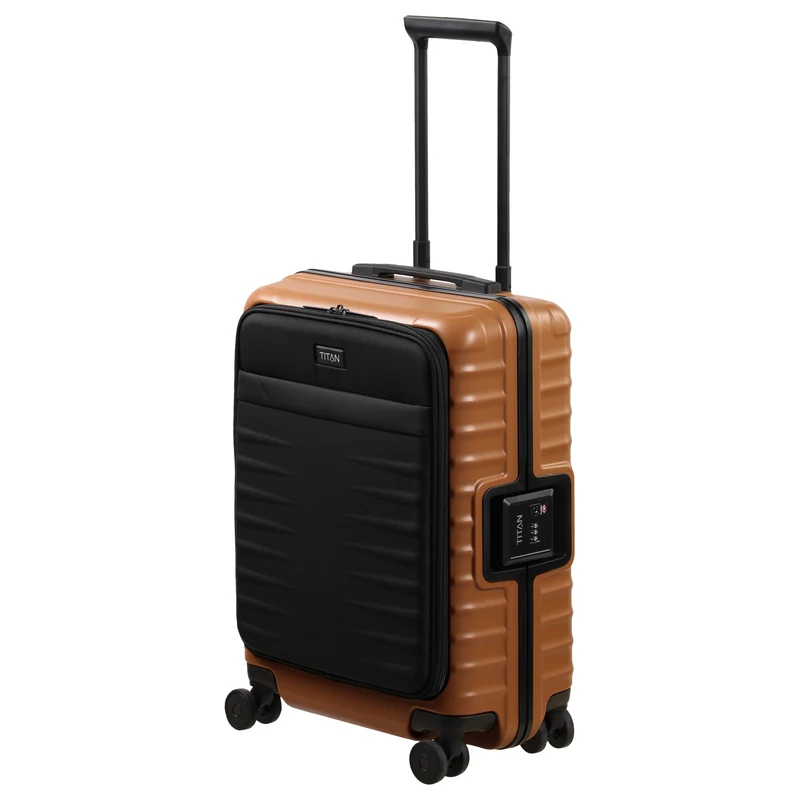 TITAN OVERSEAS - 4-Rollen-Kabinentrolley S 55/23cm mit Vortasche (canyon bronze)