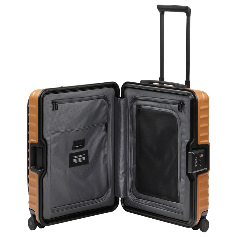 TITAN OVERSEAS - 4-Rollen-Kabinentrolley S 55/23cm mit Vortasche (canyon bronze)