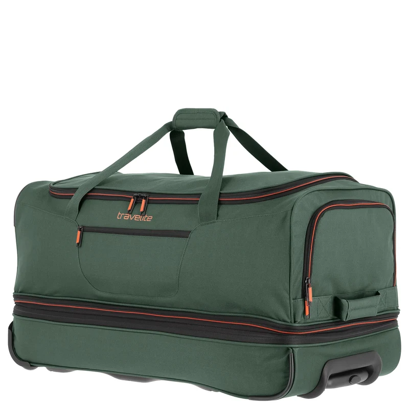 Travelite Basics - Rollenreisetasche 98/119L 70 cm erw. (dunkelgrün)