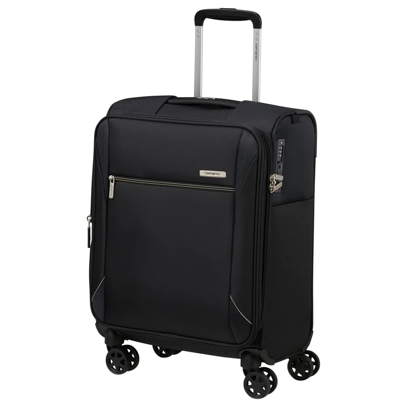 Samsonite Base Breeze - 4-Rollen-Kabinentrolley 55 cm erw. (black)