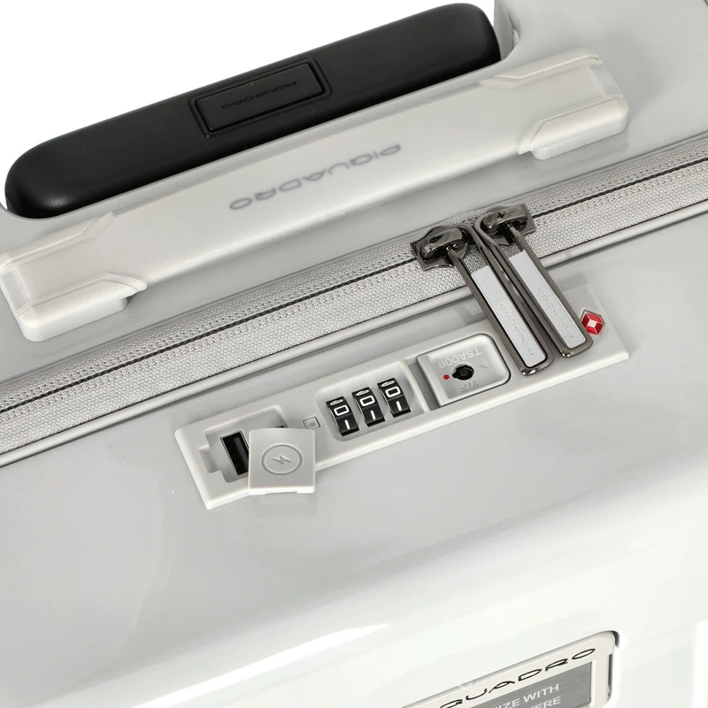 Piquadro Pop - 4-Rollen-Kabinentrolley 55 cm (white)
