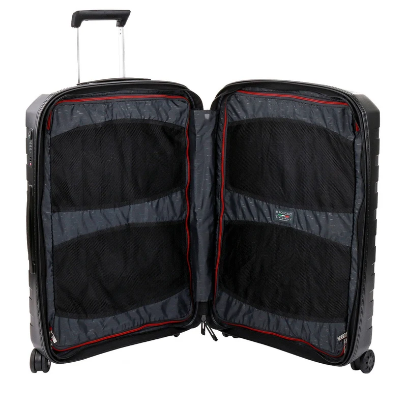 Roncato Box 4.0 - 4-Rollen-Trolley M 69 cm erw. (nero)