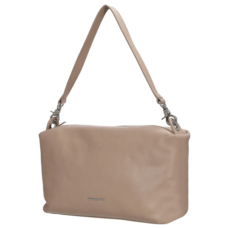 Mandarina Duck Mellow Leather Hobo - Schultertasche 30 cm (warm taupe)