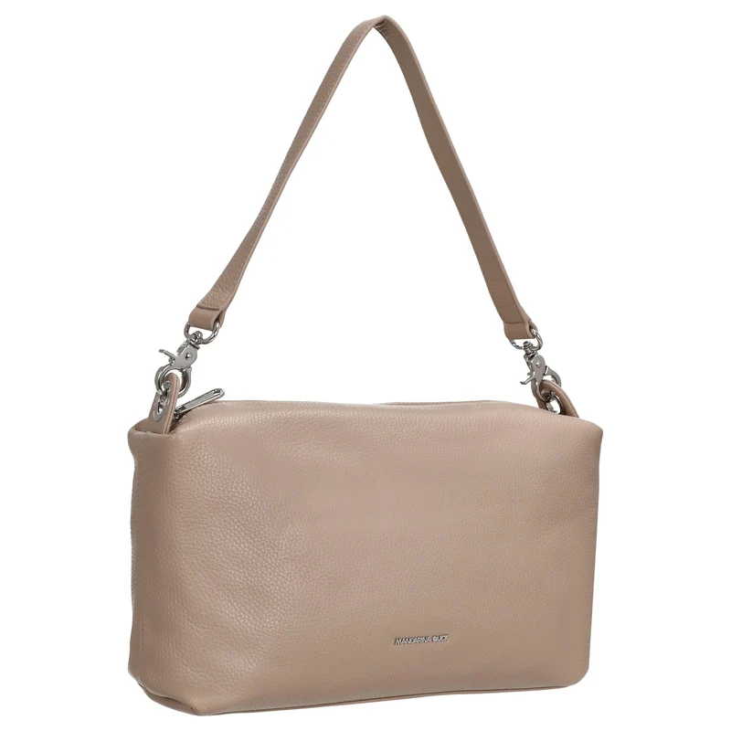 Mandarina Duck Mellow Leather Hobo - Schultertasche 30 cm (warm taupe)