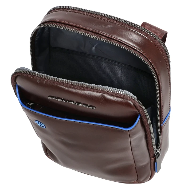 Piquadro Blue Square - Umhängetasche 23 cm (mahogany)