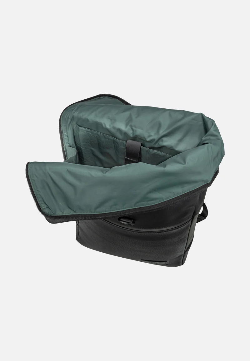 Stockholm Courier Black - Rolltop Rucksack