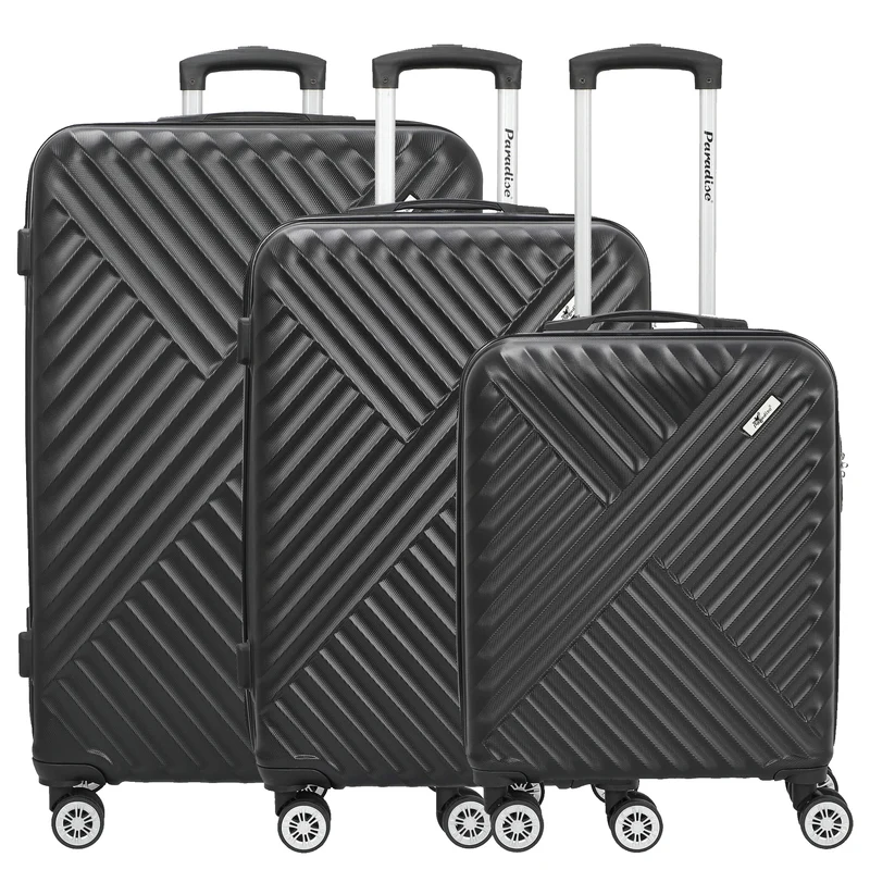 Paradise by CHECK.IN Kingston - 4-Rollen-Trolley Set 3tlg. (schwarz)