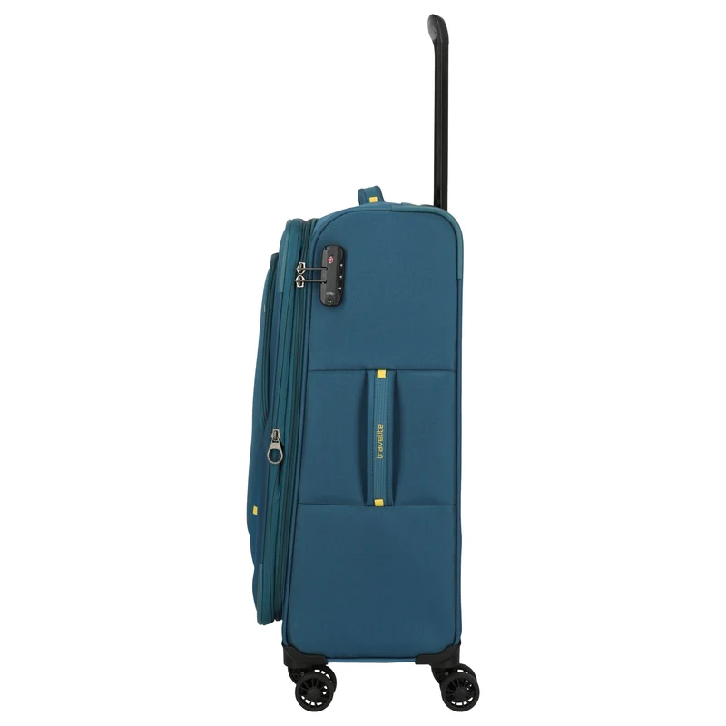 Travelite Umbria - 4-Rollen-Trolley M 67 cm erw. (petrol)