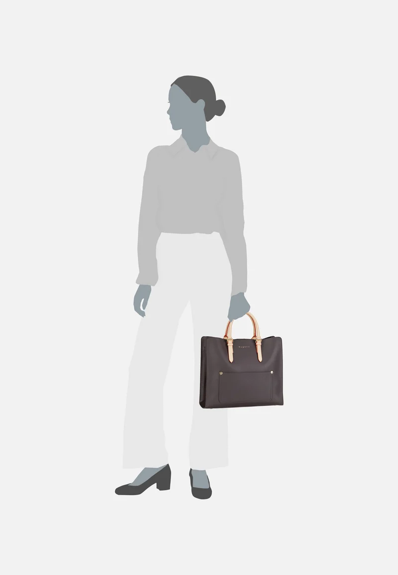 Ella Top Handle L Dunkelbraun - Tote Bag