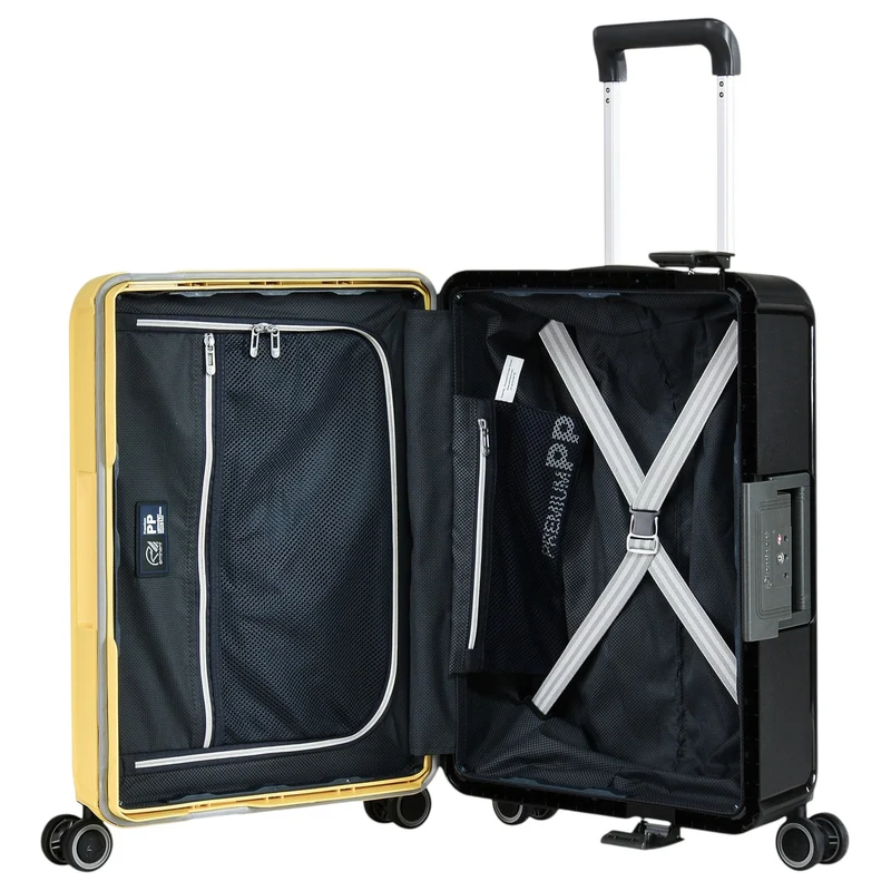 Eminent VERTICA - 4-Rollen-Kabinentrolley 55 cm (schwarz/gelb)
