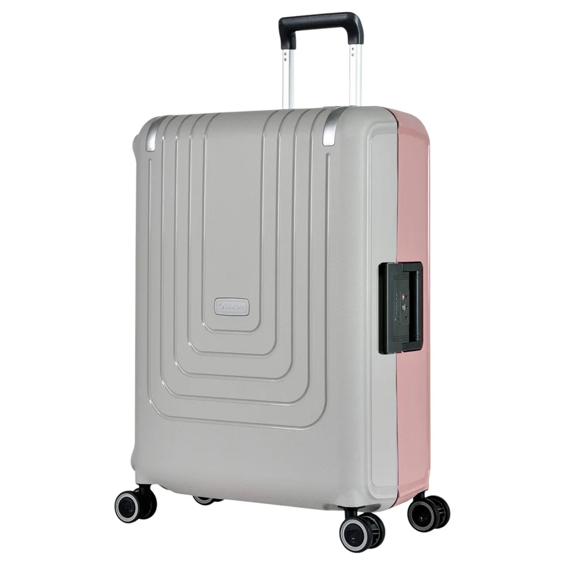 Eminent VERTICA - 4-Rollen-Trolley 68 cm (grau/rosa)