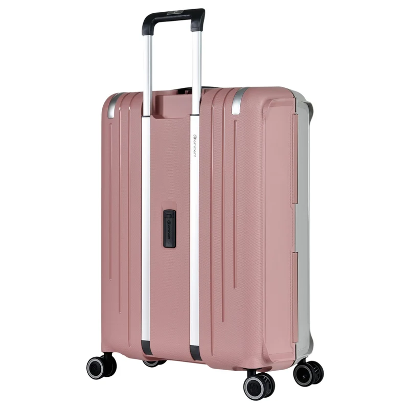Eminent VERTICA - 4-Rollen-Trolley 68 cm (grau/rosa)