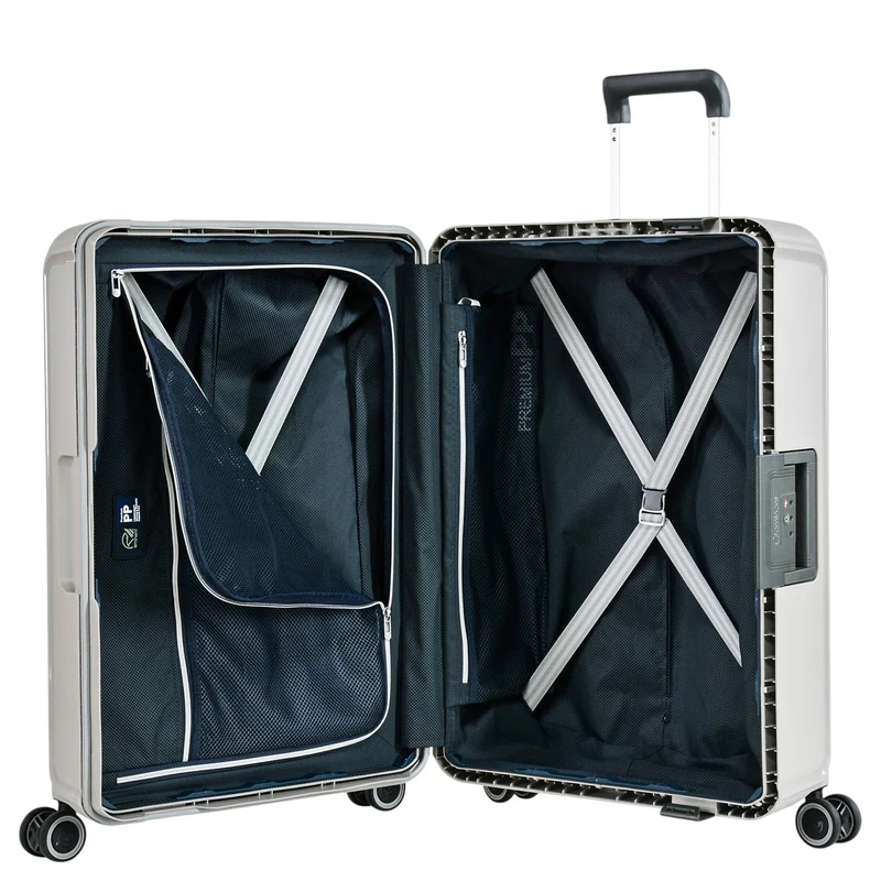 Eminent VERTICA - 4-Rollen-Trolley 68 cm (hellgrau)