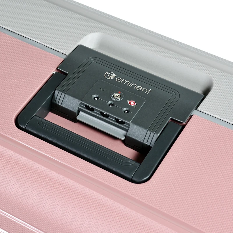 Eminent VERTICA - 4-Rollen-Kabinentrolley 55 cm (grau/rosa)