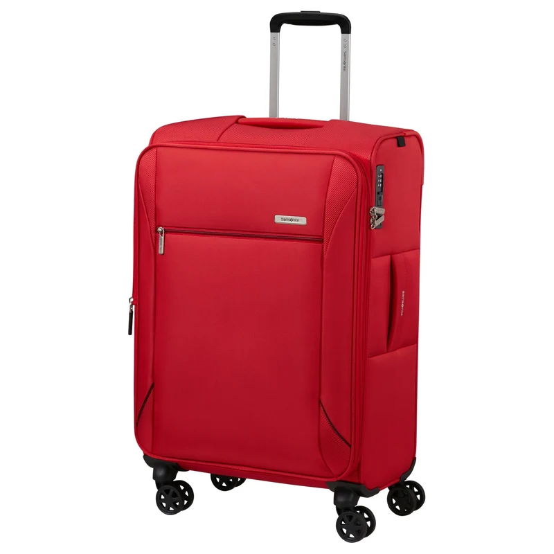 Samsonite Base Breeze - 4-Rollen Trolley 67 cm erw. (red)
