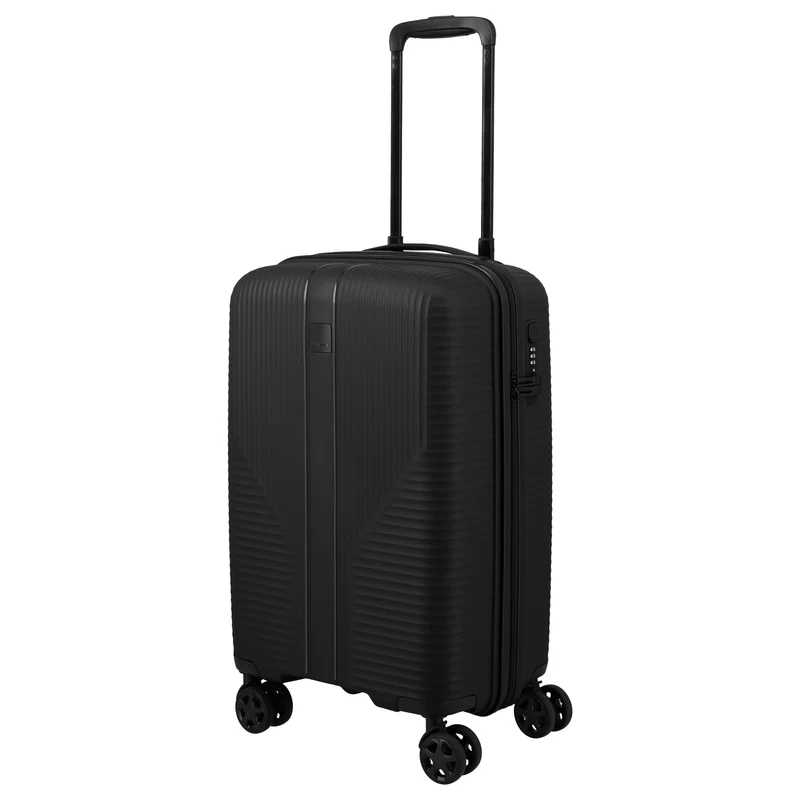 Travelite Air Stripe - 4-Rollen-Kabinentrolley Slim 55 cm (black)