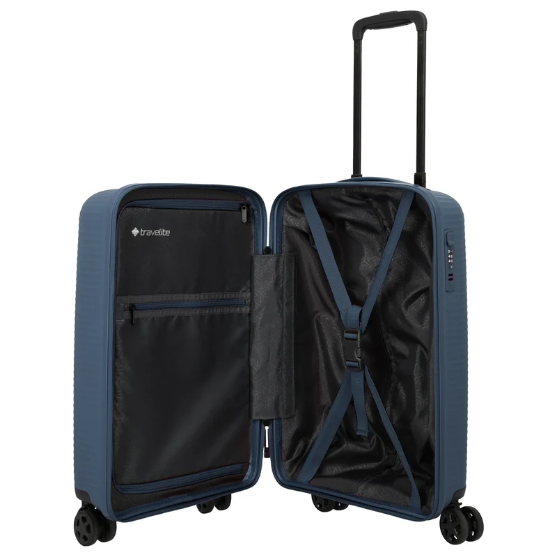 Travelite Air Stripe - 4-Rollen-Kabinentrolley Slim 55 cm (navy)