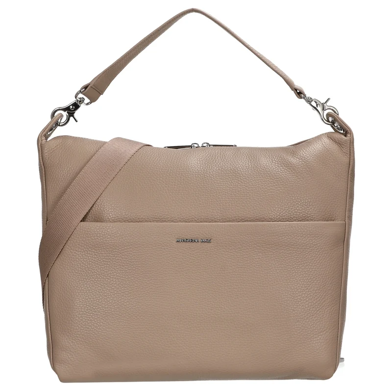 Mandarina Duck Mellow Leather Hobo - Schultertasche 33 cm (warm taupe)