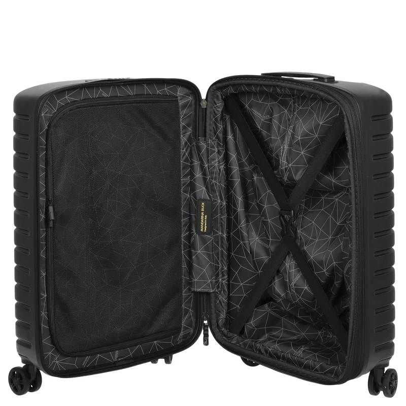 Mandarina Duck Flyduck - 4-Rollen-Kabinentrolley 55 cm erw. (black)