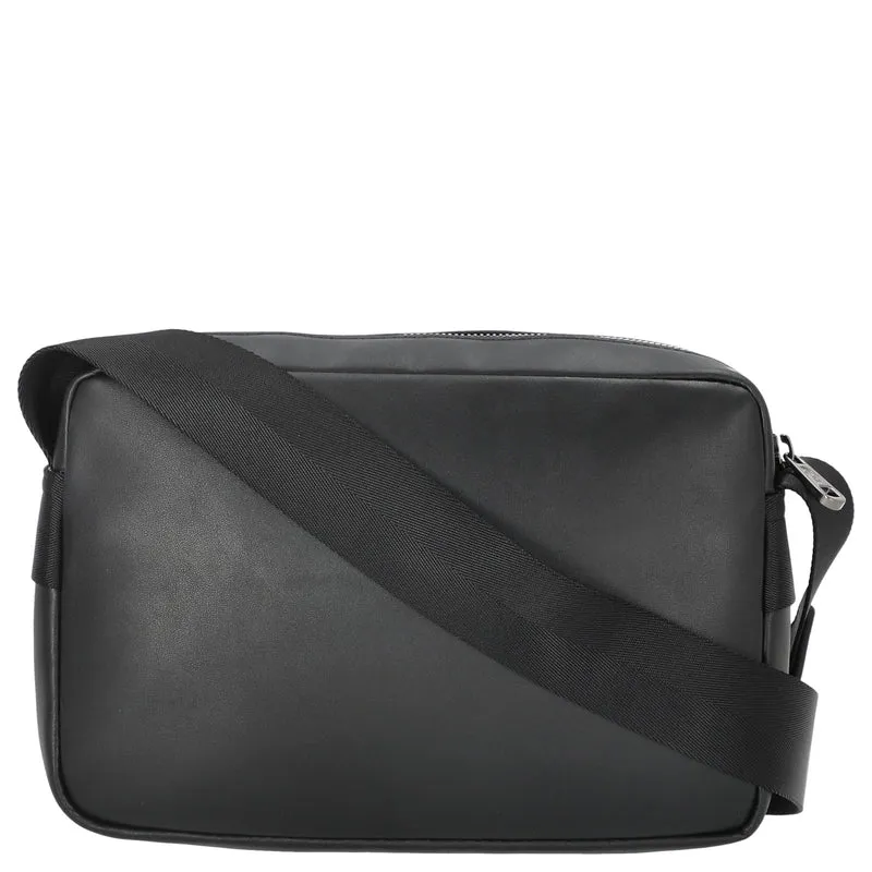 Lacoste Monogramm - Umhängetasche 24 cm (noir)