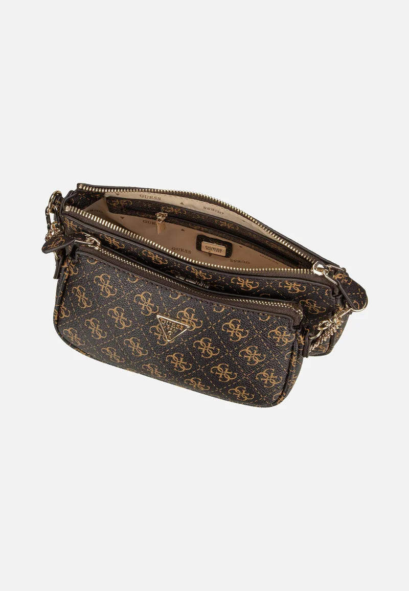 Noelle II Double Pouch CB 72710 Logo Brown - Crossbody Bag