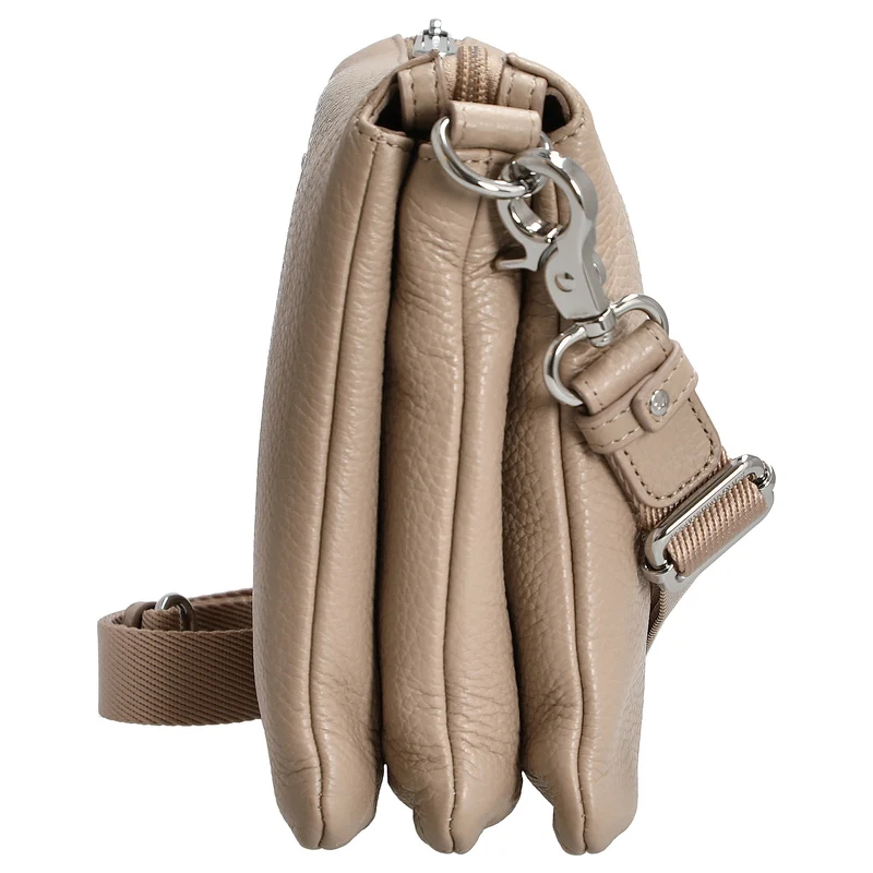 Mandarina Duck Mellow Leather - Umhängetasche 28 cm (warm taupe)