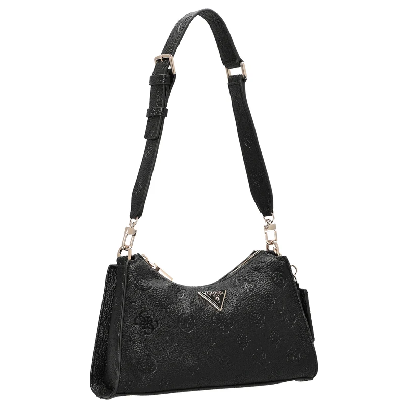 Guess Cresidia II Top Zip - Schultertasche 27 cm (black logo)