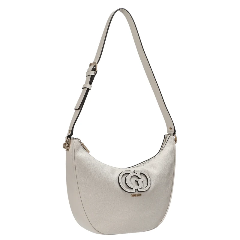 Guess Calebra Hobo - Umhängetasche 19 cm (off white)